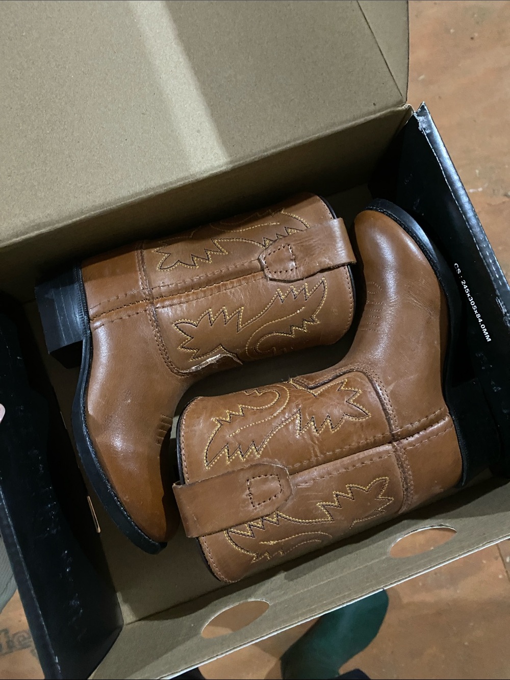 Classic Brown genuine leather  Western Ankle Boots